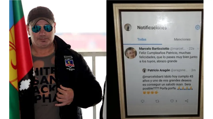 Hincha de Colo Colo imprime tweet de Marcelo Barticciotto