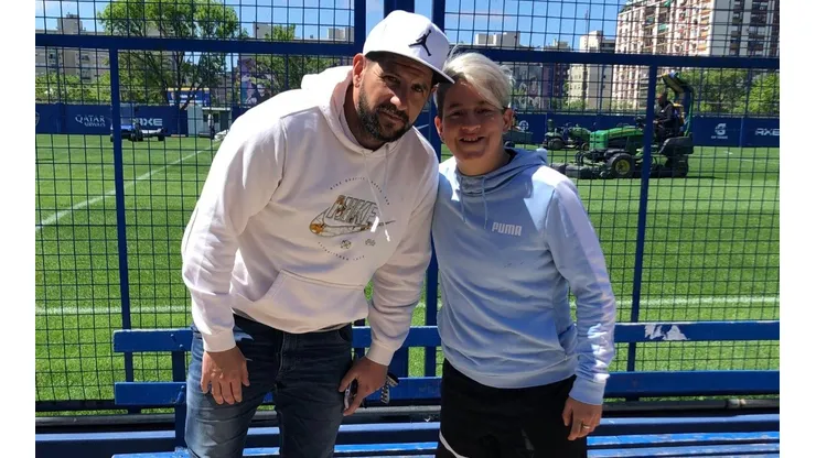 Agustín Orión en el complejo de Boca Juniors