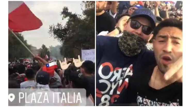 La sub 19 presente en las movilizaciones de Chile.