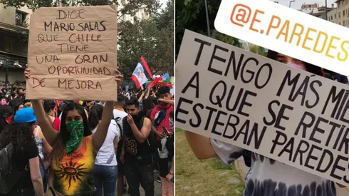 Pancartas colocolinas