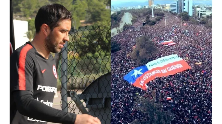 Claudio Bravo se emociona con la multitudinaria movilización