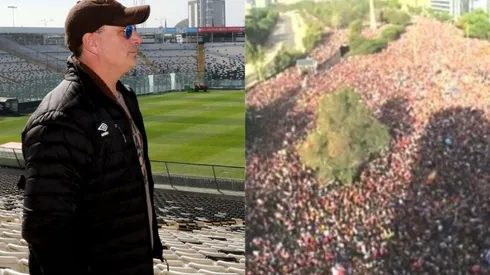 Marcelo Barticciotto se emociona con la movilización en Plaza Italia