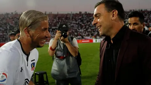 Jaime Valdés junto a Pablo Guede