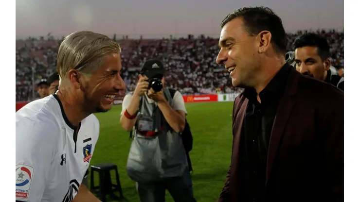 Jaime Valdés junto a Pablo Guede