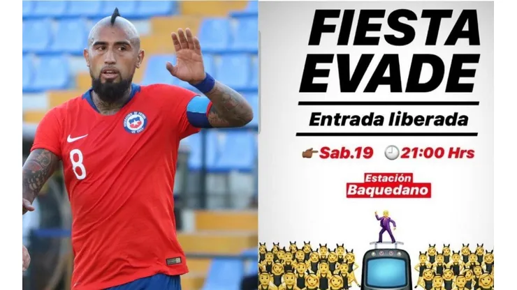 Arturo Vidal da señales de que apoya el movimiento de evasión