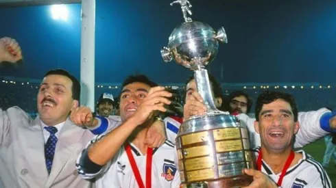 El Cacique cuando se coronó campeón de la Copa Libertadores de América.