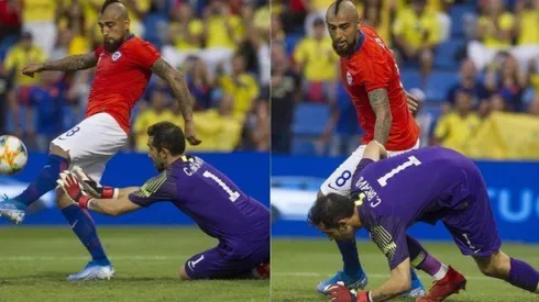 Arturo Vidal y Claudio Bravo dejan sus diferencias de lado en la cancha