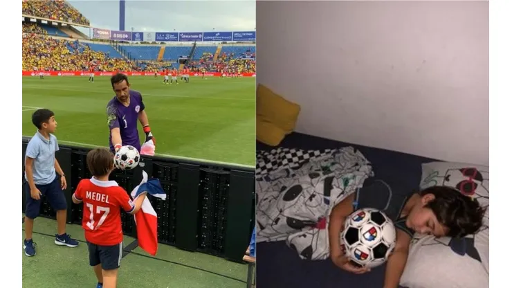 Claudio Bravo tuvo un lindo gesto con un niño que fue a ver a La Roja