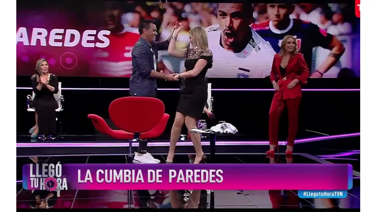 Esteban Paredes bailando cumbia