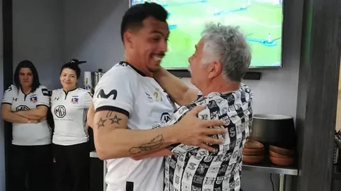 Esteban Paredes junto a Carlos Caszely