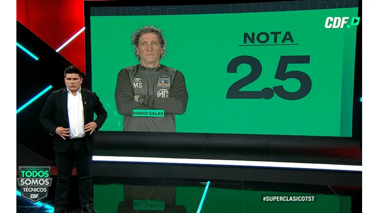 Marcelo Vega no queda conforme con el desempeño de Mario Salas