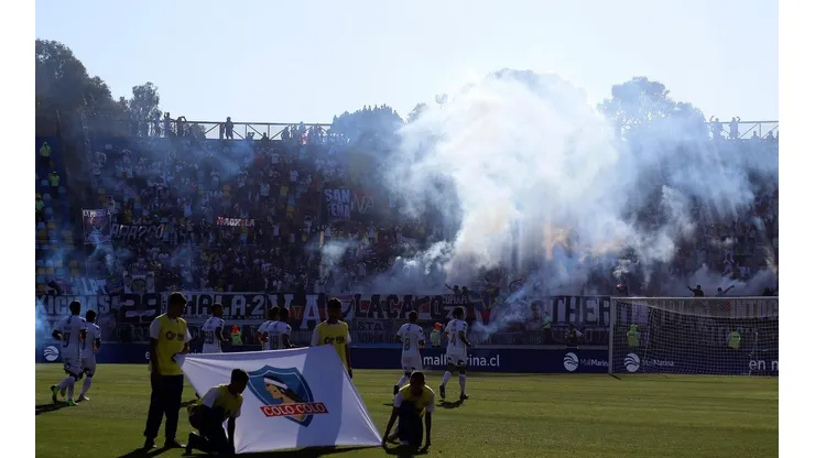 Hinchas de Colo Colo en el Sausalito
