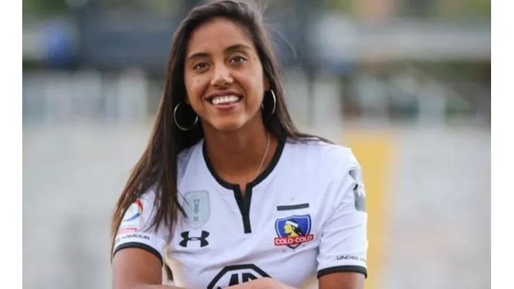 La tenista nacional y colocolina disfrutó del triunfo albo.