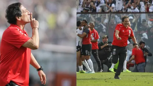 Mario Salas celebra con todo el triunfo de Colo Colo