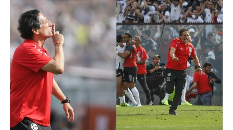 Mario Salas celebra con todo el triunfo de Colo Colo