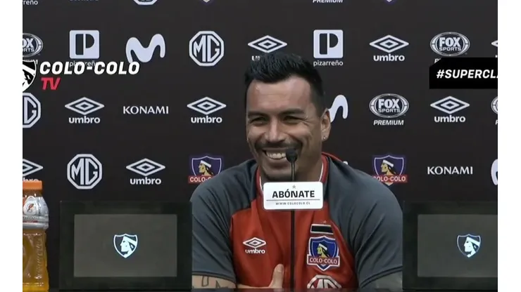 Esteban Paredes en conferencia de prensa