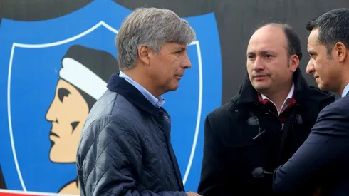 Harold junto a Edmundo Valladares, presidente del CSD Colo Colo