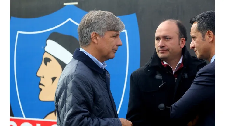 Harold junto a Edmundo Valladares, presidente del CSD Colo Colo