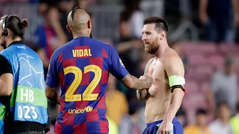Lionel Messi y Arturo Vidal