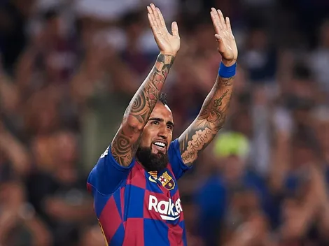 Arturo Vidal agradeció el cariño y respeto de los hinchas del Barcelona
