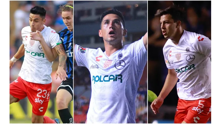Delgado, Baeza y Meza en Necaxa