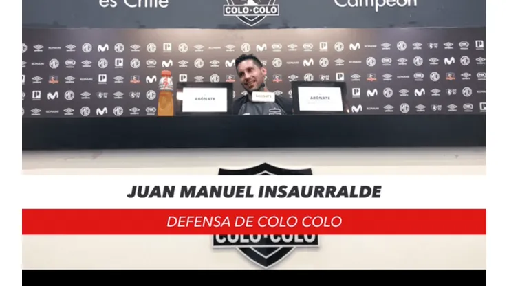 Juan Manuel Insaurralde se rie por los aplausos