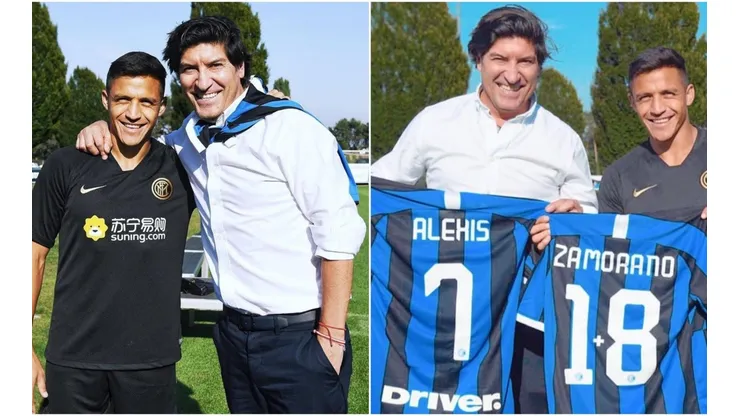 Iván Zamorano y Alexis Sánchez en el Inter