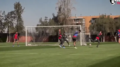 Golazos en el entrenamiento de Colo Colo