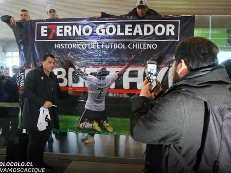 FOTOS | Locura por Esteban Paredes y Colo Colo en la octava región