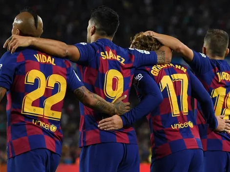 Arturo Vidal disputa 17 minutos en goleada del Barcelona sobre el Valencia