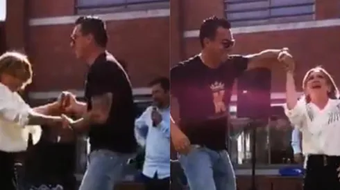 El capitán sacó sus dotes en la pista de baile