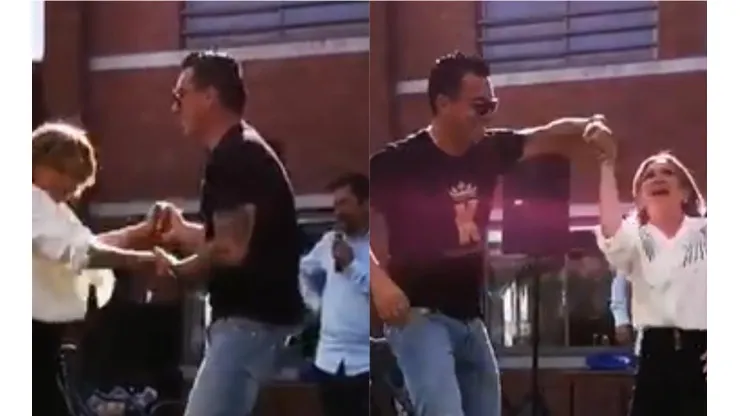 El capitán sacó sus dotes en la pista de baile