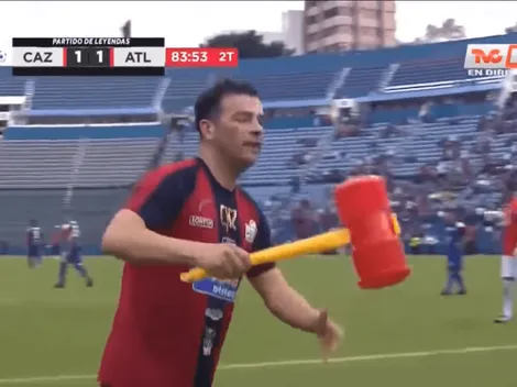 Volvió el chipote chillón: Chamagol anotó en partido de leyendas