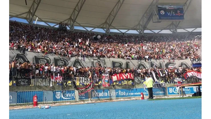Hinchada en Concepción