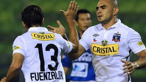 Bogado con la camiseta de Colo Colo el año 2010