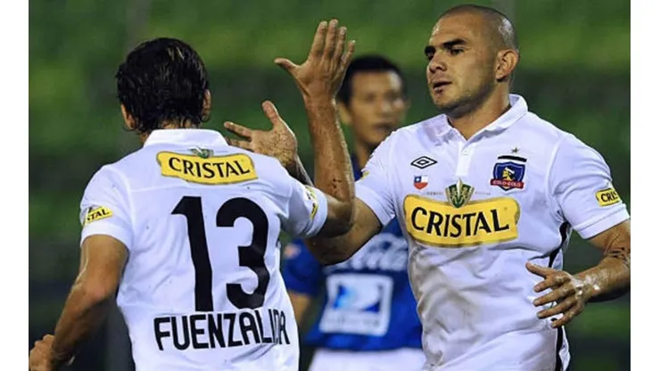 Bogado con la camiseta de Colo Colo el año 2010
