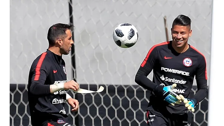 Bravo y Cortés entrenando en Los Angeles