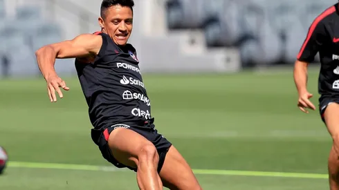 Alexis Sánchez con la Roja