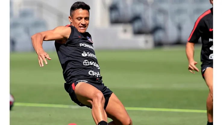Alexis Sánchez con la Roja