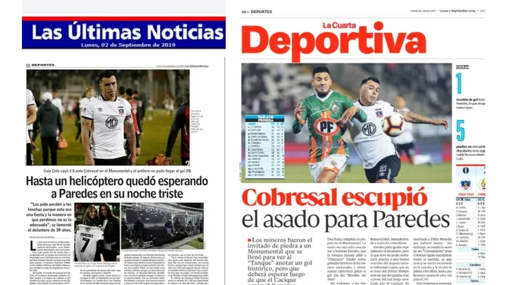 Algunas portadas de diarios nacionales