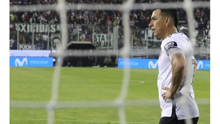 Esteban Paredes no pudo cumplir el récord en el Estadio Monumental