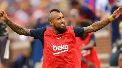 Arturo Vidal se luce con gran asistencia en entrenamiento del Barcelona