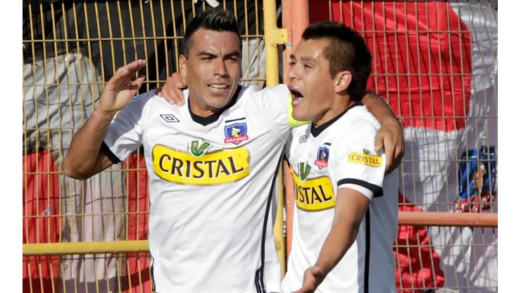 Carlos Muñoz formó dupla de ataque con Esteban Paredes