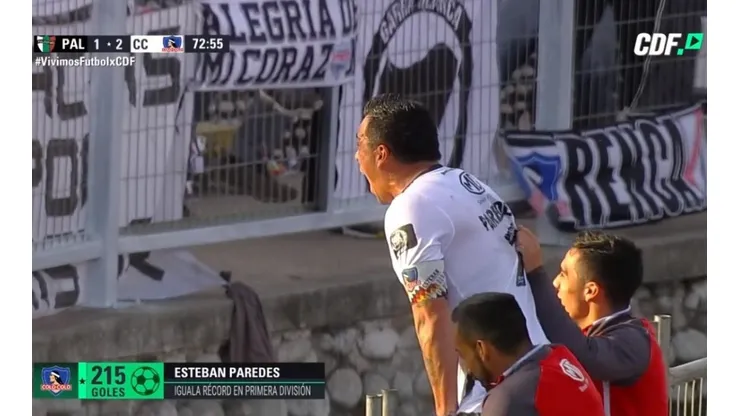 Celebración de Esteban Paredes
