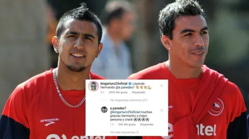 Arturo Vidal y la leyenda Esteban Paredes