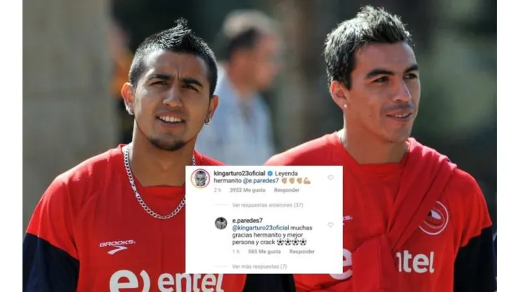 Arturo Vidal y la leyenda Esteban Paredes