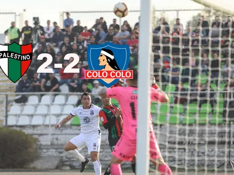 RESULTADO | Colo Colo igualó con Palestino con gol récord de Paredes
