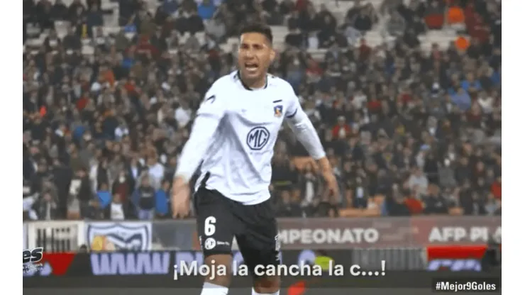 Insaurralde durante el duelo con Unión