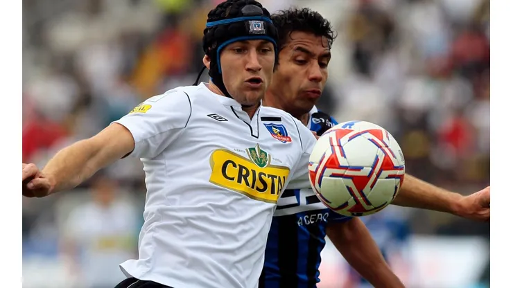 Facundo Coria con la camiseta de Colo Colo