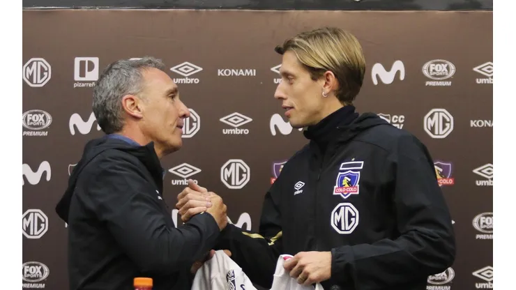 Iván Rossi junto a Marcelo Espina en su presentación